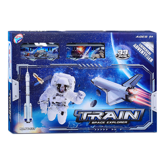 Железная дорога YY-533 "Космический поезд" в коробке