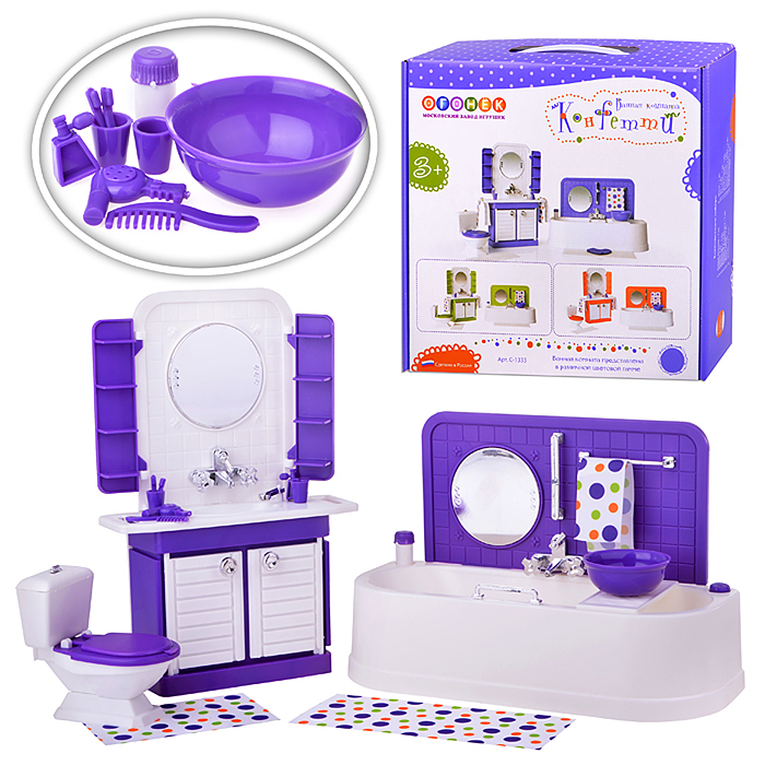 Фото к товару Ванная комната "Конфетти" Ванная комната "Конфетти"