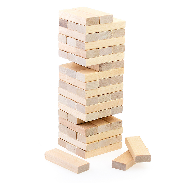 Игра для детей и взрослых "Царь Башня mini" (падающая башня)