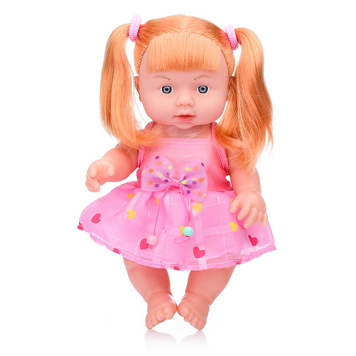 Кукла 205-Q "Радочка" в ярком платье, на батарейках, в ассортименте, в пакете