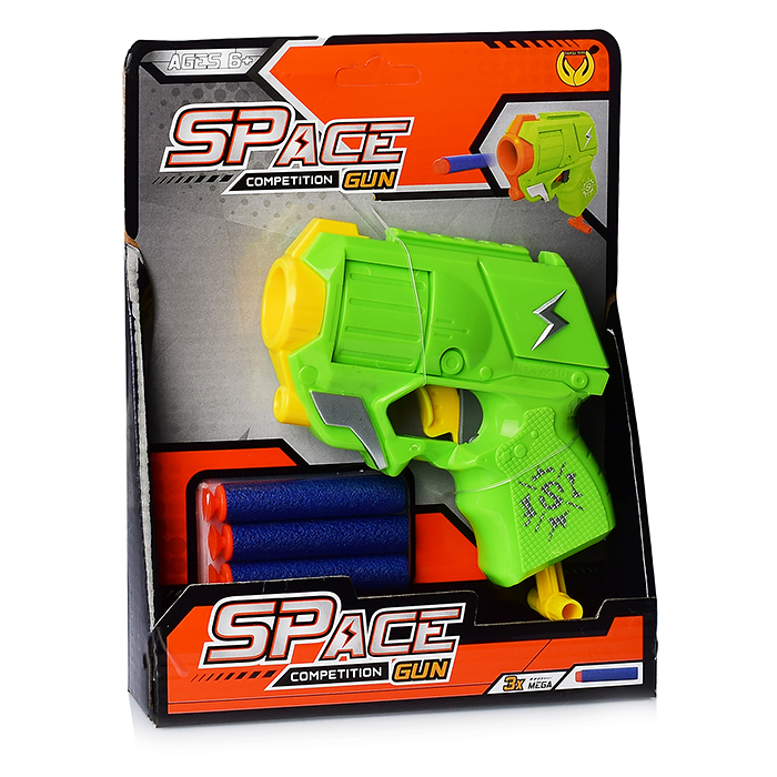 Пистолет Y-211 с мягкими полимерными пулями, в коробке