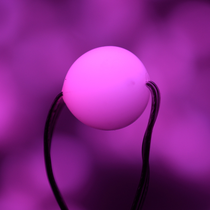 Электрогирлянда светодиодная S01530-2 "Шарики", 10м, 66 ламп, пульт, USB, меняет цвет