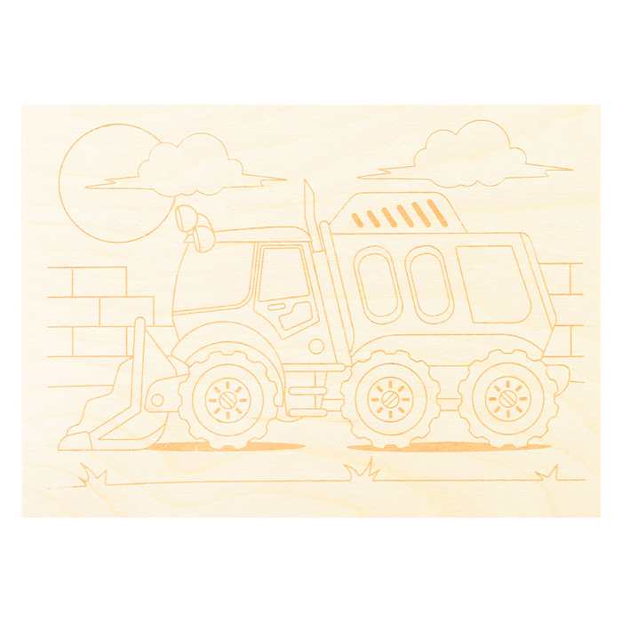 Выжигание. Доски для выжигания 10 шт "Спецтехника"