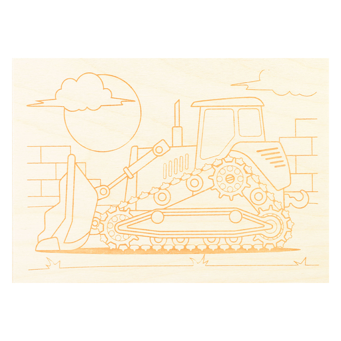 Выжигание. Доски для выжигания 10 шт "Спецтехника"