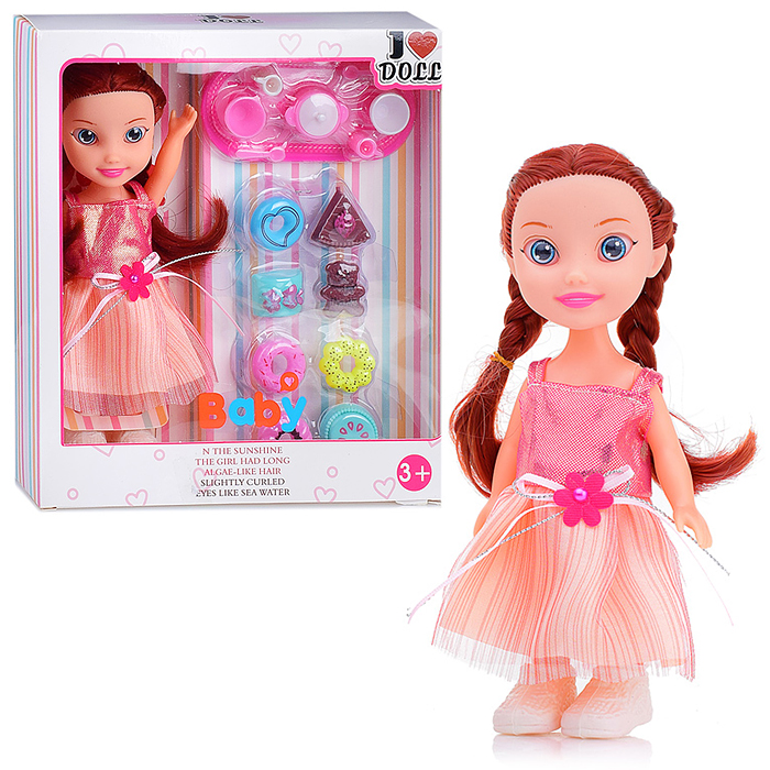 Фото к товару Кукла Алина XH2023A (с чайным набором) в в коробке Кукла Алина XH2023A (с чайным набором) в в коробке