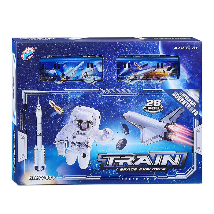 Фото к товару Железная дорога YY-534 "Космос" в коробке Железная дорога YY-534 "Космос" в коробке