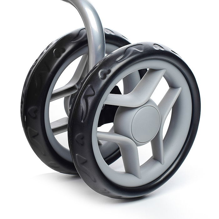 Фото к товару Коляска-трансформер для кукол 9662 металлическая, регулируемая ручка, с корзиной, цвет серо-розовый Коляска-трансформер для кукол 9662 металлическая, регулируемая ручка, с корзиной, цвет серо-розовый