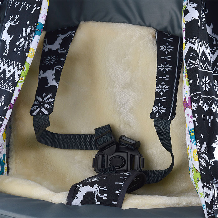 Фото к товару Санки-коляска Кидс 3-1 (олени на черном) Санки-коляска Кидс 3-1 (олени на черном)