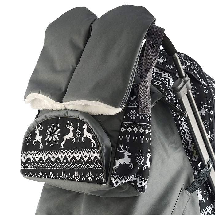 Фото к товару Санки-коляска Кидс 3-1 (олени на черном) Санки-коляска Кидс 3-1 (олени на черном)