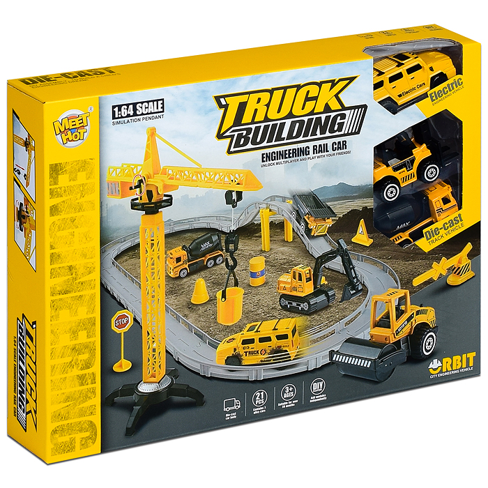 Автотрек MH-145 "Truck Building" в коробке