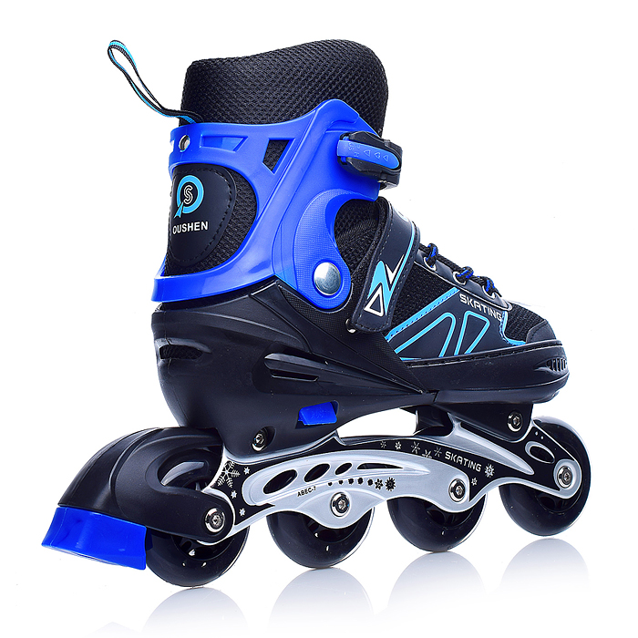 Роликовые коньки U001753Y раздвижные, PU колёса, размер L, черно-синие, в сумке