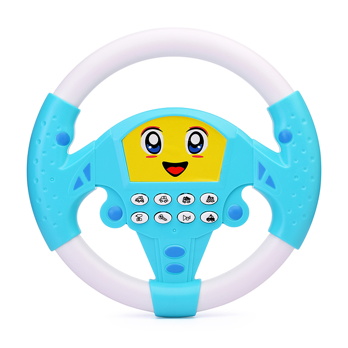 Фото к товару Руль 3260B-P "Смайл" музыкальный, в пакете Руль 3260B-P "Смайл" музыкальный, в пакете