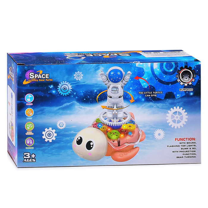Фото к товару Интерактивная игрушка 8833 "Космонавт на черепахе" в коробке Интерактивная игрушка 8833 "Космонавт на черепахе" в коробке