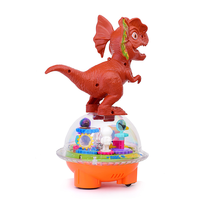 Интерактивная игрушка ZR181-7 "Летающая тарелка с Динозавриком" в коробке