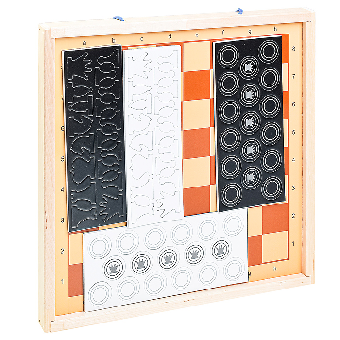 Фото к товару Магнитные демонстрационные шахматы и шашки Магнитные демонстрационные шахматы и шашки