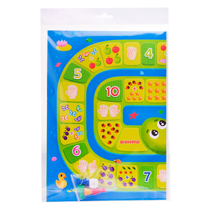 Фото к товару Игра-ходилка с фишками для малышей 2в1. Азбука+Счет Игра-ходилка с фишками для малышей 2в1. Азбука+Счет