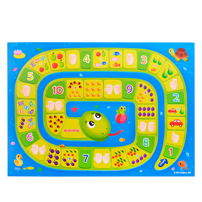 Фото к товару Игра-ходилка с фишками для малышей 2в1. Азбука+Счет Игра-ходилка с фишками для малышей 2в1. Азбука+Счет
