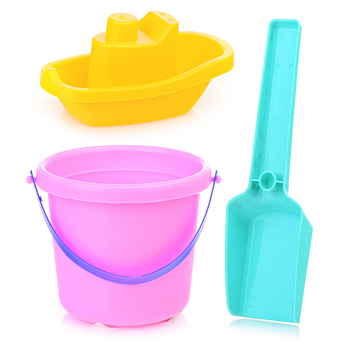 Набор с корабликом "Средний" (ведерко + совок)