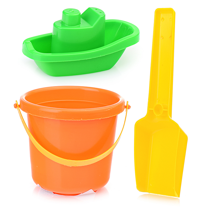 Набор с корабликом "Средний" (ведерко + совок)