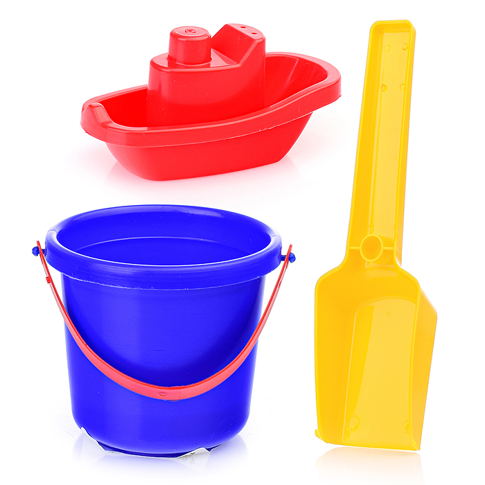 Набор с корабликом "Средний" (ведерко + совок)