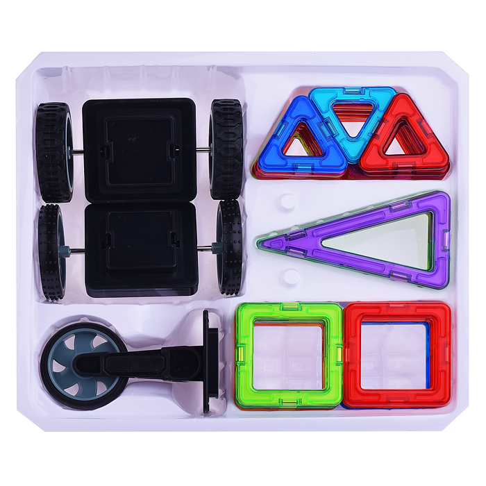 Конструктор магнитный 2475 "Цветные магниты" 32 дет., в коробке