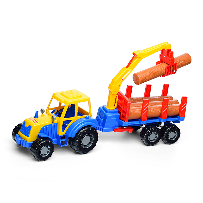 Алтай, трактор с полуприцепом-лесовоз