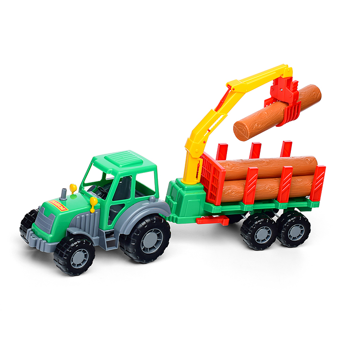 Алтай, трактор с полуприцепом-лесовоз