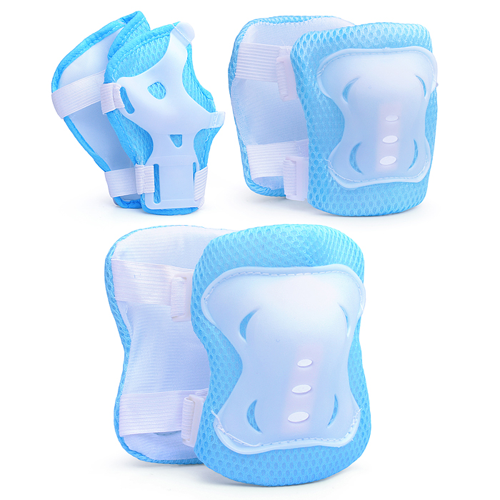 Набор защиты для катания U026164Y (цвет бело/синий)