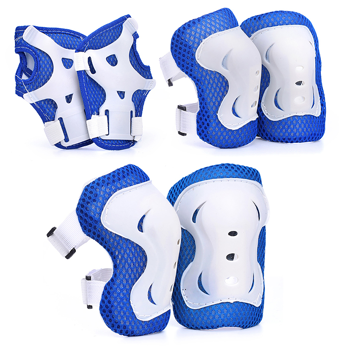 Набор защиты для катания U026164Y (цвет бело/синий)