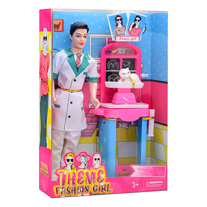 Кукла 3377-17 с аксессуарами в коробке