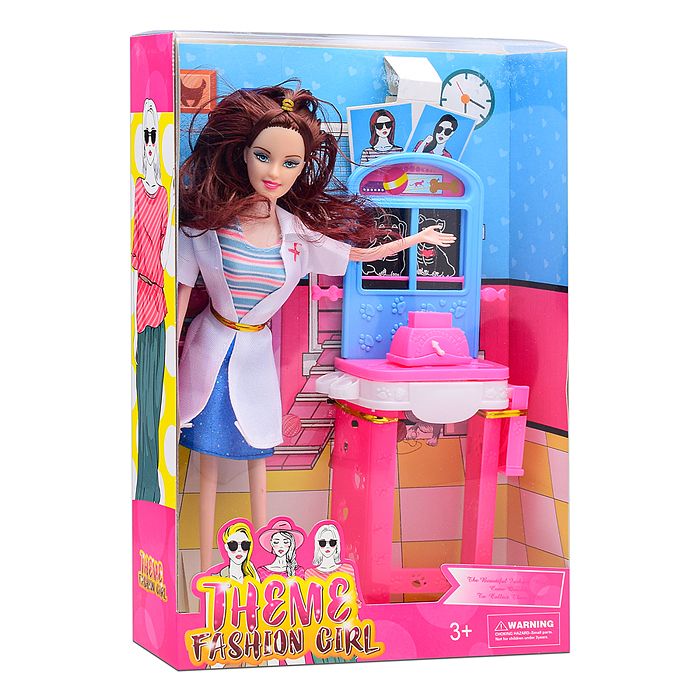 Кукла 3377-17 с аксессуарами в коробке