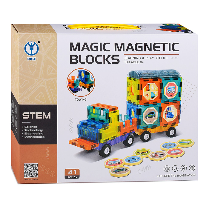 Фото к товару Конструктор 3404 "Грузовая машина" (41 дет.) в коробке Конструктор 3404 "Грузовая машина" (41 дет.) в коробке