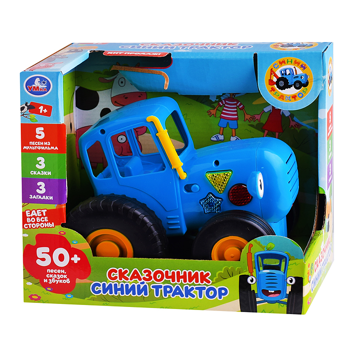 Фото к товару Каталка-сказочник, 5 колесо "Синий Трактор" (50 песен, сказок, звуков. бат.) в коробке Каталка-сказочник, 5 колесо "Синий Трактор" (50 песен, сказок, звуков. бат.) в коробке