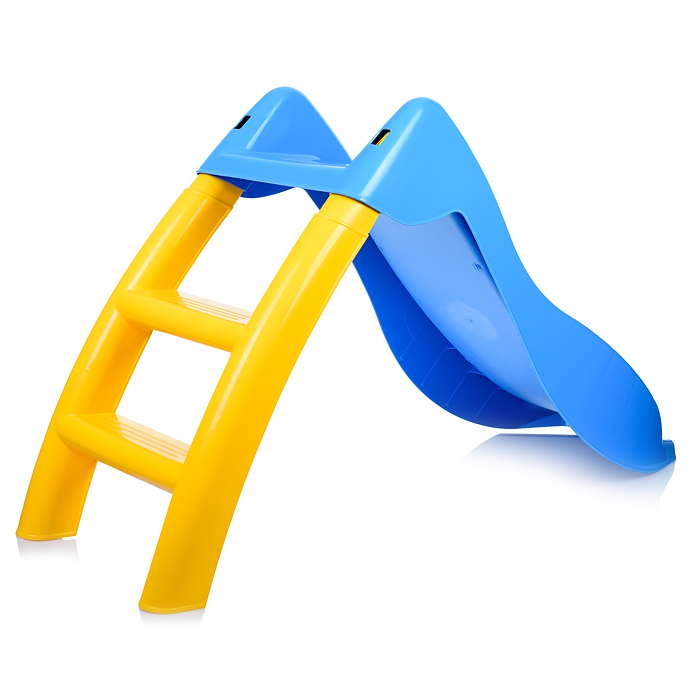 Фото к товару Игровая горка "Дельфин" (голубой/желтый) Игровая горка "Дельфин" (голубой/желтый)