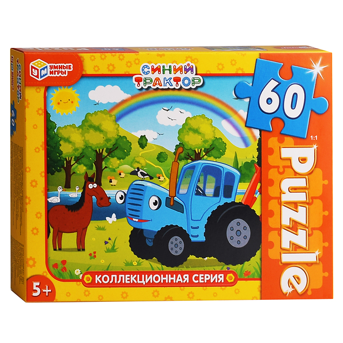 Пазлы 60 "Синий Трактор"