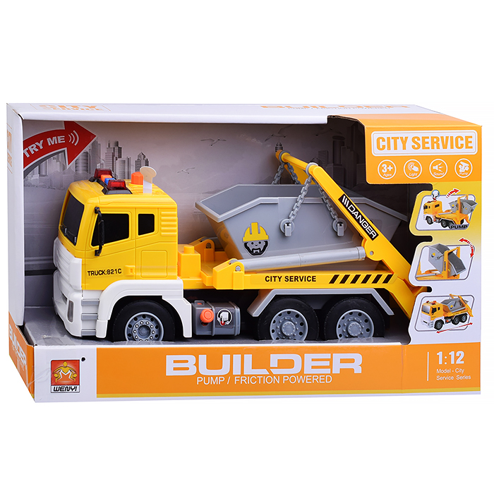 Фото к товару Машина WY821C "Спецтехника" на батарейках, в коробке 1:12 Машина WY821C "Спецтехника" на батарейках, в коробке 1:12