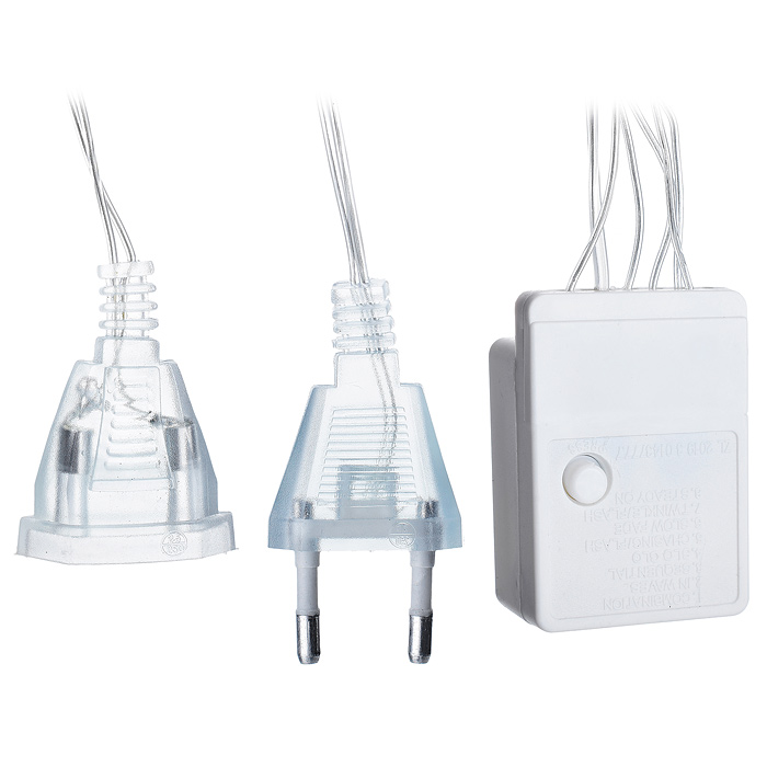 Фото к товару Электрогирлянда светодиодная Бахрома, 3*0,7м, 96 ламп, синий Электрогирлянда светодиодная Бахрома, 3*0,7м, 96 ламп, синий