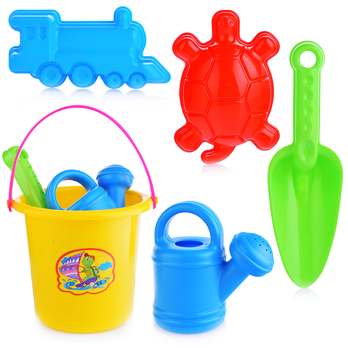 Комплект "Большой" совок+2 формочки с лейкой мал