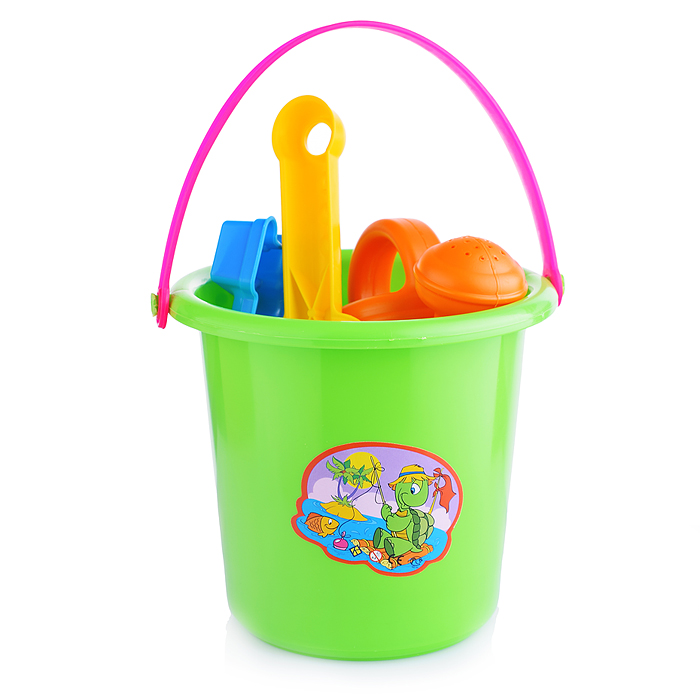 Комплект "Большой" совок+2 формочки с лейкой мал