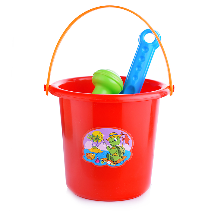 Комплект "Большой" совок+2 формочки с лейкой мал