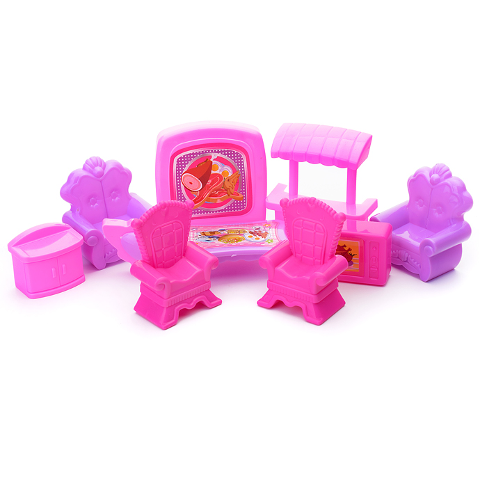 Дом для кукол 338A-20 "Уют" с мебелью, в коробке