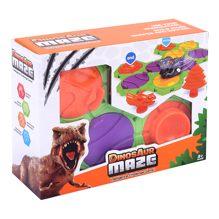 Настольная игра SG-04 "Путь динозавра №2" в коробке