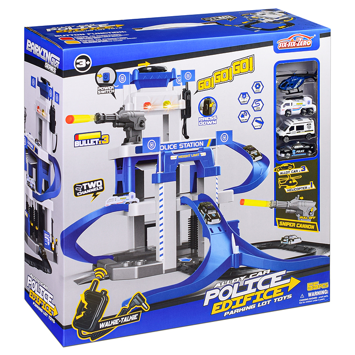 Парковка 660-S22 "Станция обслуживания" синяя, в коробке