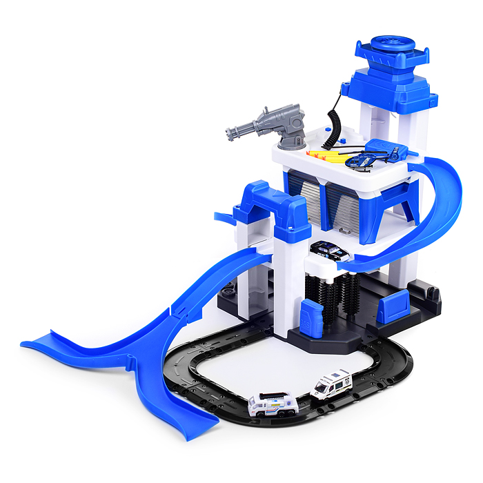 Парковка 660-S22 "Станция обслуживания" синяя, в коробке