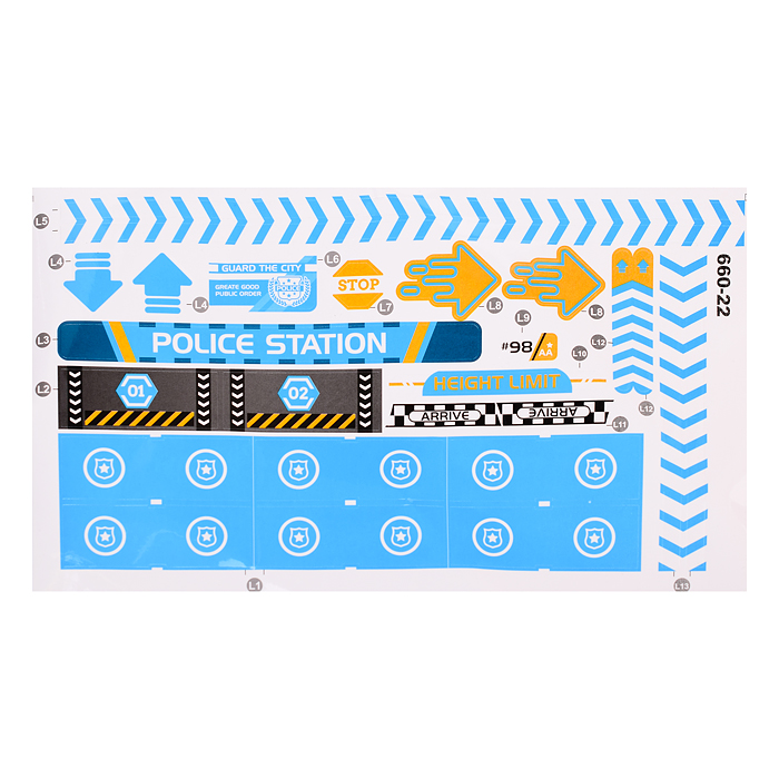 Парковка 660-S22 "Станция обслуживания" синяя, в коробке