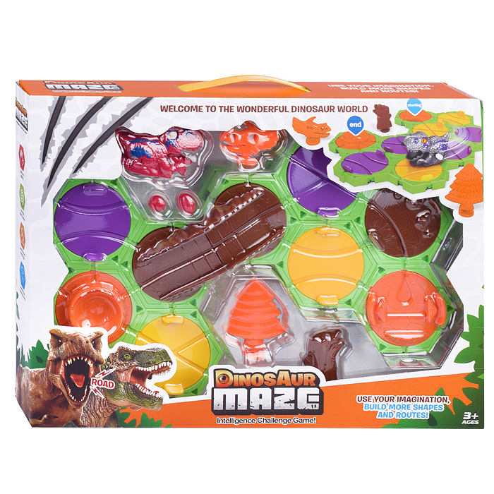 Настольная игра SG-06 "Путь динозавра №1" в коробке