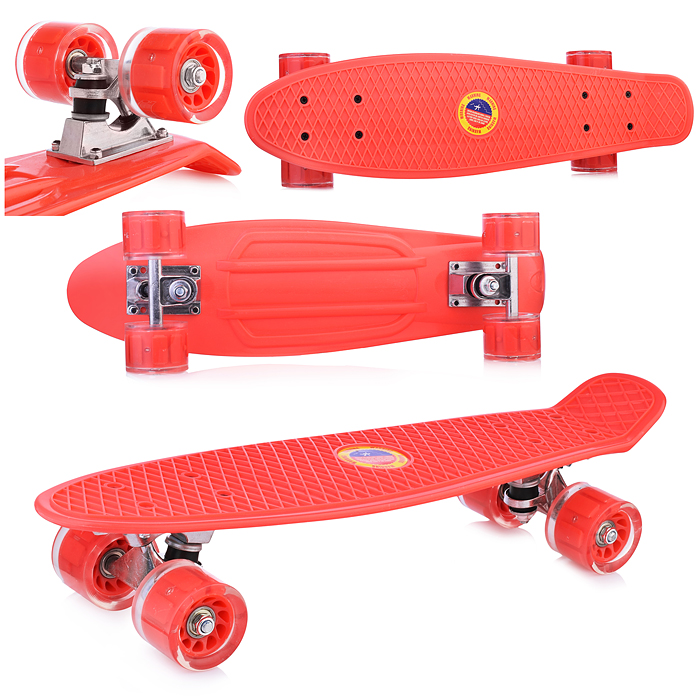 Скейт детский 3142, 55 см, колесо PU со светом