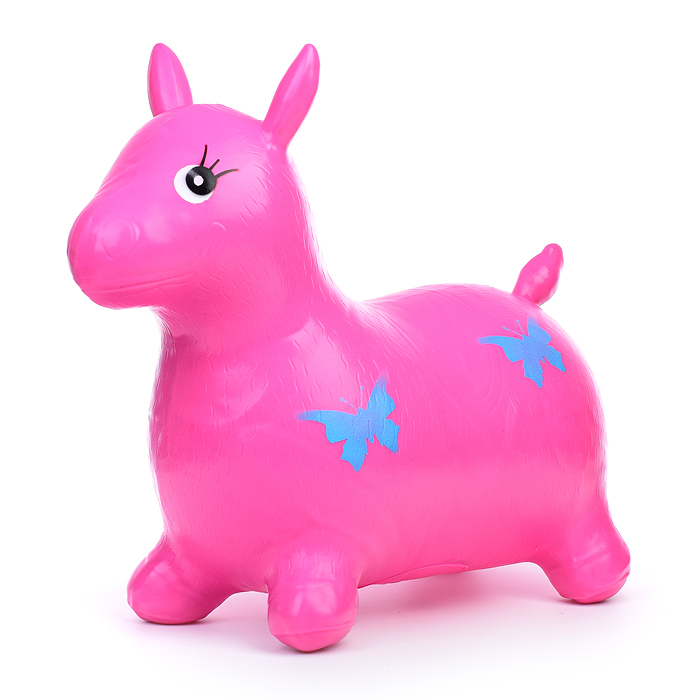 Прыгун "Ослик" 00-1676 цвет микс, с бабочками