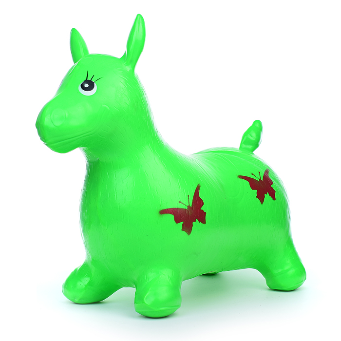 Прыгун "Ослик" 00-1676 цвет микс, с бабочками