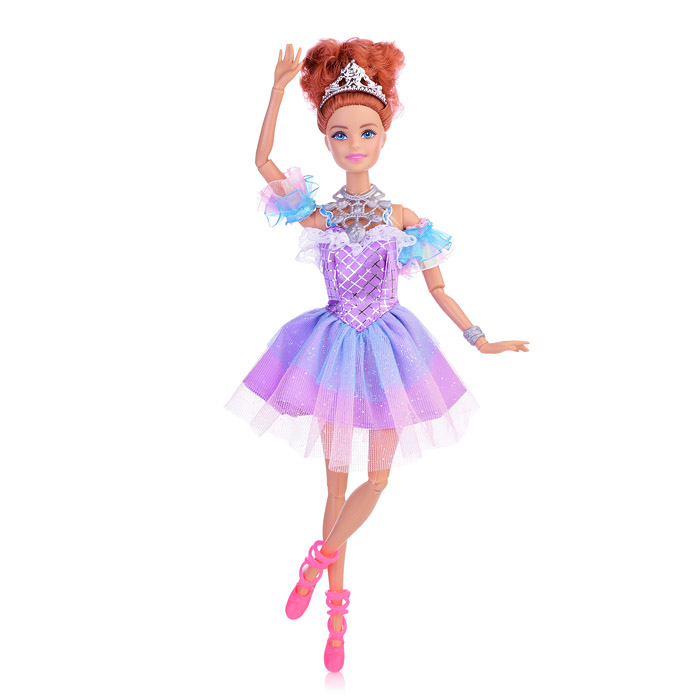 Кукла София 29 см, (руки и ноги сгиб, балерина, ресницы, акс,) в коробке